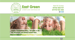 Desktop Screenshot of eastgreenchildcare.co.uk